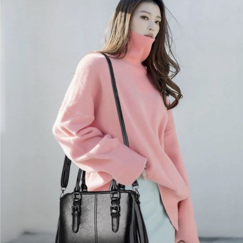 BCF Black Designer Shoulder Bag